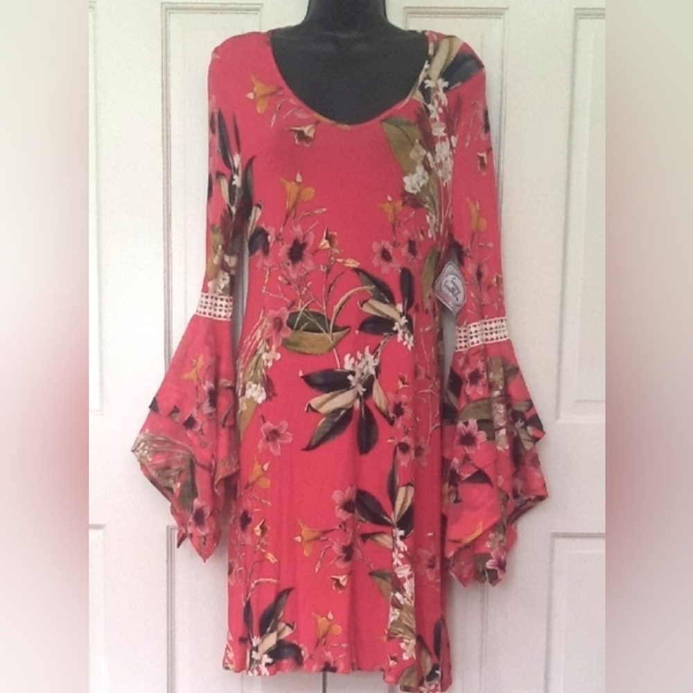 Floral Bell Sleeve Dress